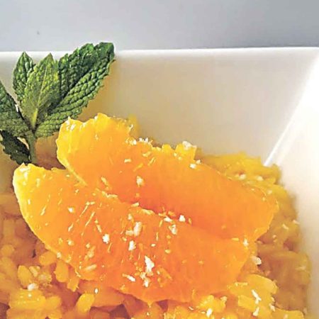 Arroz a la naranja