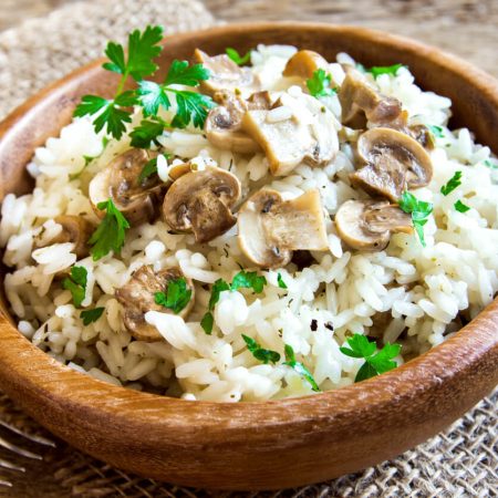 Arroz con champiñones