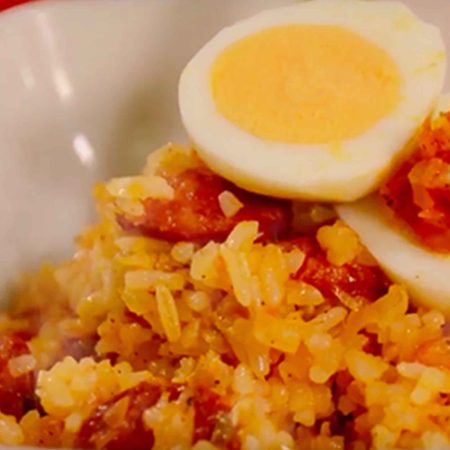 Arroz caldoso con chorizo